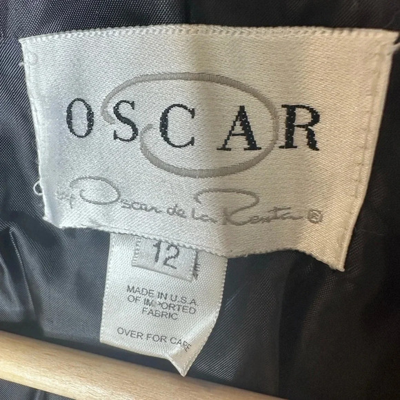 Y2K Oscar De La Renta Plush Soft Metallic Silver Zip Up
Moto Jacket - Picture 4 of 9